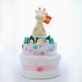 Nappy Cake Giraffe Pink